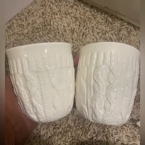 Set of Two - MAUD BORUP MUG SWEATER CABLE KNIT PATTERN